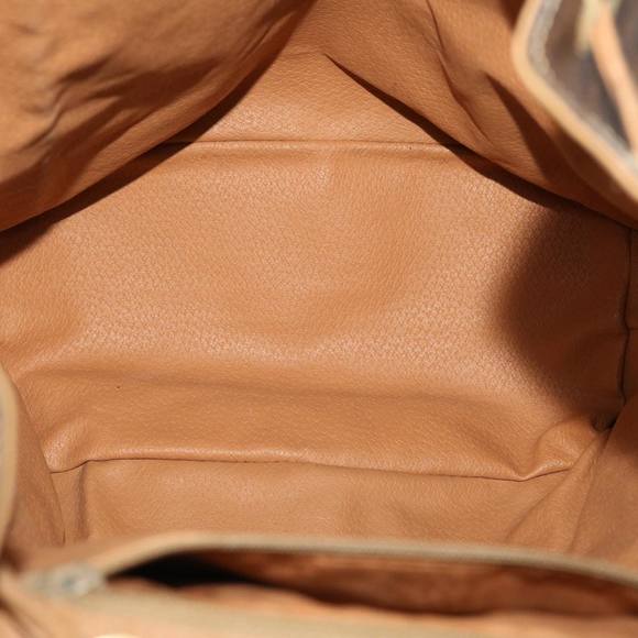 CELINE Macadam Canvas Backpack PVC Leather Brown Auth bs6391 - Picture 10 of 16